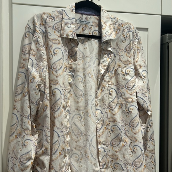 Tommy Bahama Newport Coast Long Sleeve Button Up Paisley Print Men Shirt Size M - Picture 5 of 17